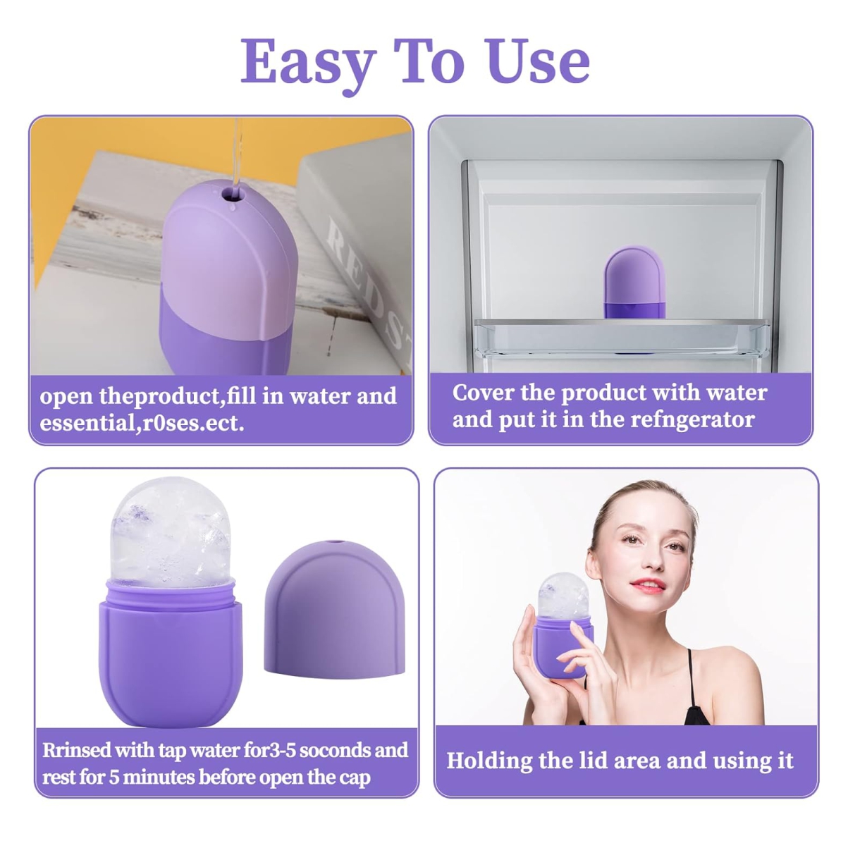 Miniatura 2 de Masajeador Facial Hielo en Silicona